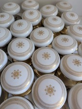 Vintage Gainsborough St James 1980s Brass & Ceramic Door Handle Job Lot Bundle