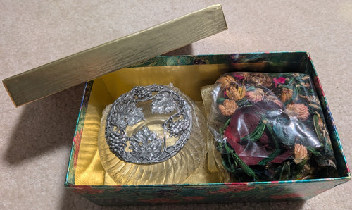 Potpourri set glass bowl - potpourri,
