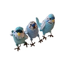 Budgies,Hand-Made Crochet