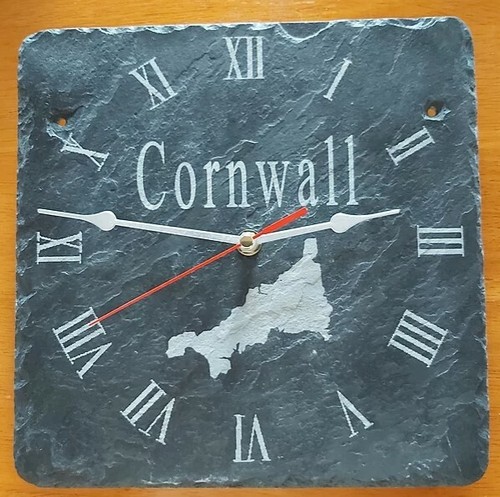 Cornwall slate clock - clock,