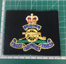 British Army Emblem of Royal Regiment of Artillery Blazer Badge Military M2660