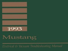 1993 Ford Mustang Electrical Vacuum Diagnostic Service Repair Mechanic Book