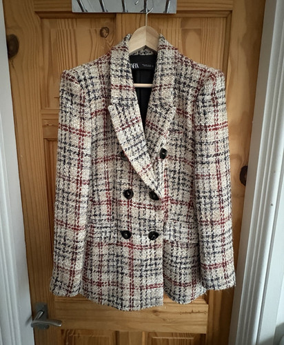 Zara women tweed check - tweed,