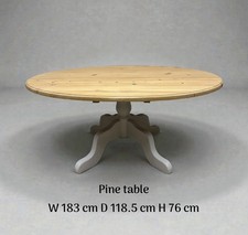 Painted Oval Pine Dining Table
