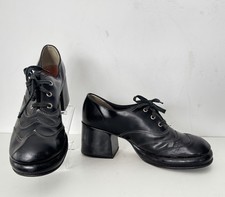 Vtg Men's Sz 8 70s Black