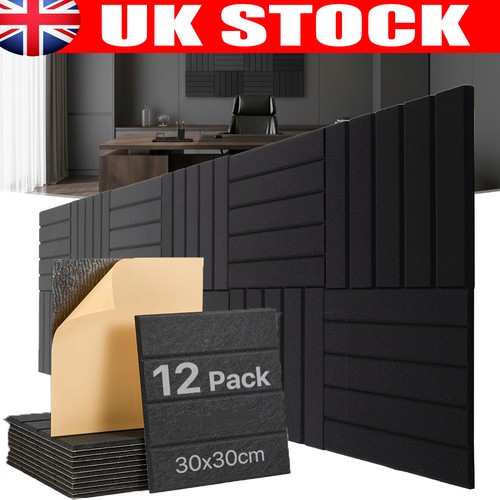 12x acoustic wall panel tiles - 12x,