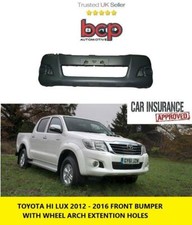 TOYOTA HILUX 2011 – 2015 FRONT BUMPER WITH FALRE HOLES NEW 521190K981 