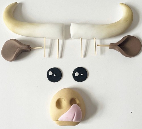 Edible handmade highland cow - ,