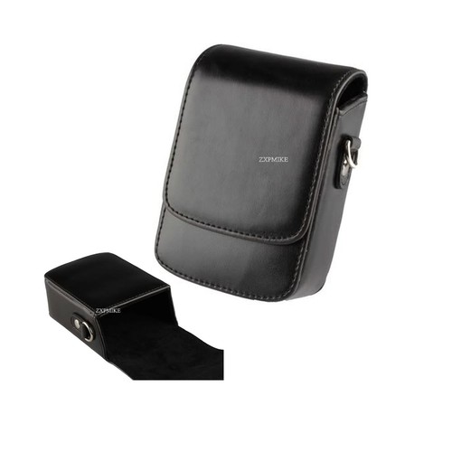 Black learther camera case - learther,