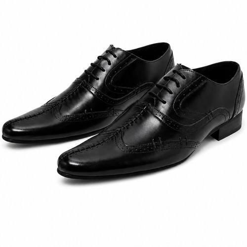 Mens wingtip brogue - mens, leather
