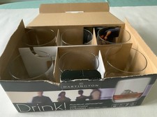Dartington Crystal Glasses Set Of 6 Glass Tumblers in original box