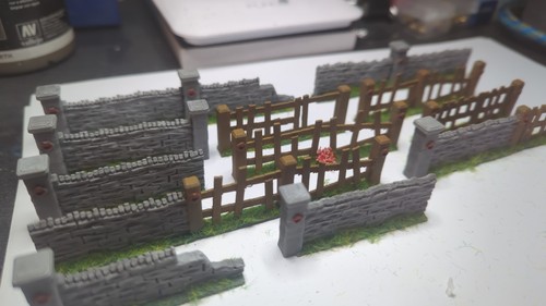 Wargaming terrain stone walls - wargaming,