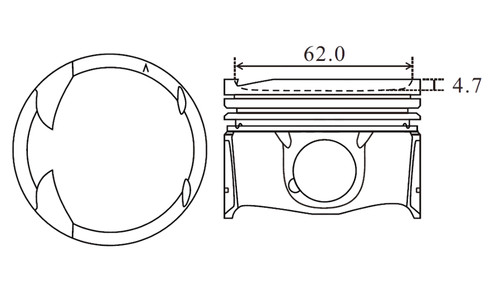 Kolben smart 453 turbo - 0,9,