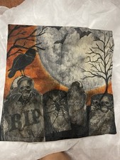 Halloween/Edgar Alan Poe/Gothic Cushion Cover 18”