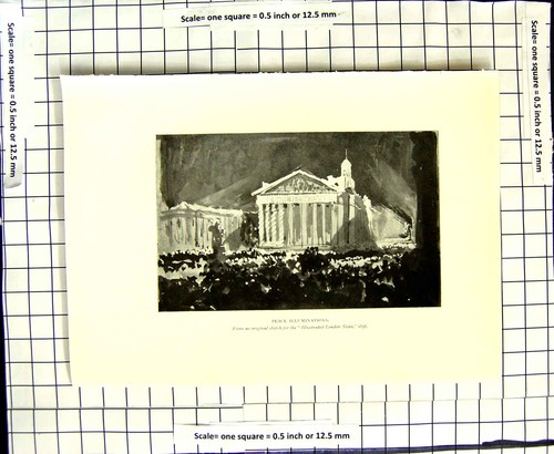 Old antique print c1906 birket - antique,