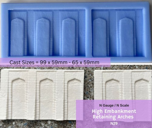 Gauge embankment retaining - n-gauge,