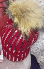 Brand New Red & Silver SPARKLY