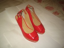 Ladies shoes ‘ Kaleidoscope ‘ – size 4 – red good condition