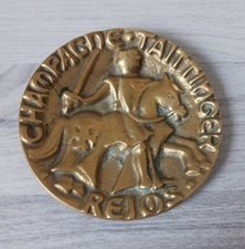 Taittinger Brass Cigar Ashtray Champage Reims - Vintage French 13cm