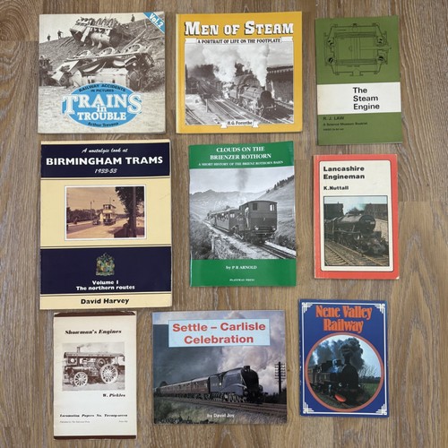 Vintage railway book - 9x, bundle