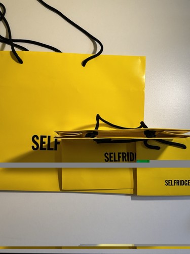 Selfridges yellow shopping - yellow,