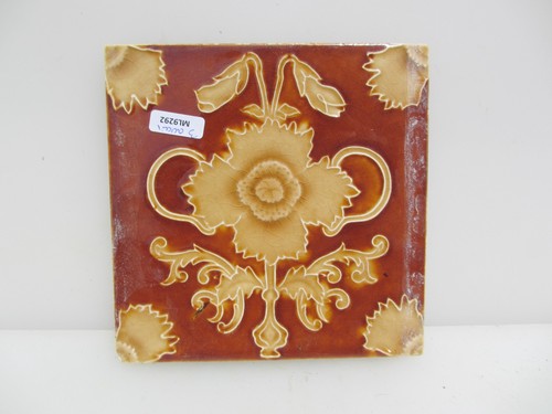 Edwardian ceramic tile - edwardian, floral