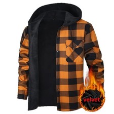 Mens Hooded Lumberjack Plaid