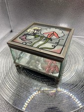 JEWELLERY BOX SQUARE MIRRORED
