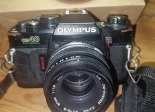 Vintage Olympus OM-40 Program SLR Film Camera with 35-70mm Zoom Lens