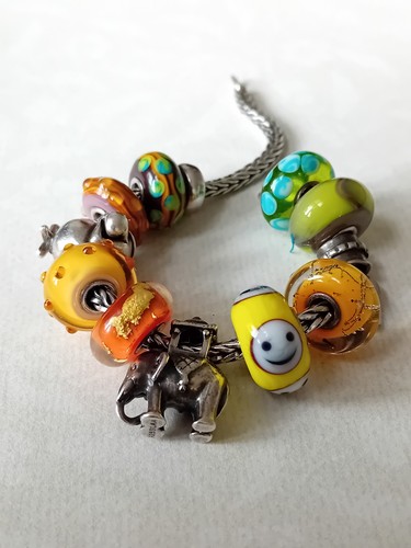 Trollbeads bracelet with - trollbeads,