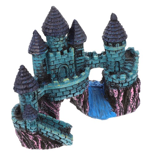 Durable resin aquarium castle - aquarium,