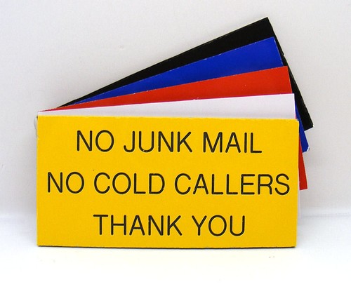 Engraved plaque junk mail - engraved,