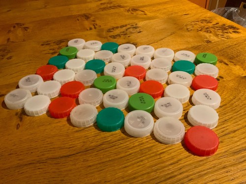 Mixed colour plastic bottle - mixed,