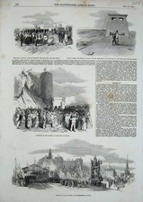 Old Antique Print 1852