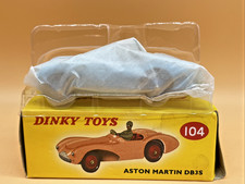 Dinky 104 Aston Martin DB3S Atlas Editions 1:43 Blue Diecast Model Boxed Mint