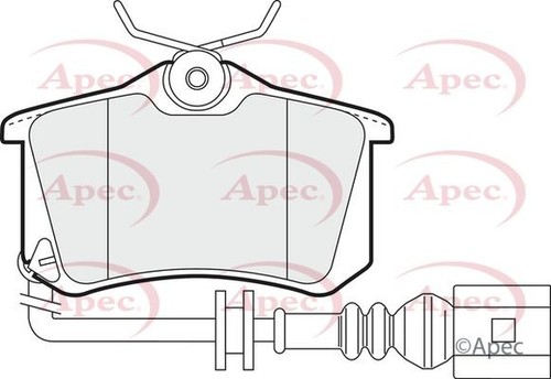 Apec rear brake pad set - brake,
