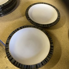2 x Denby Jet Stripes Tea Side