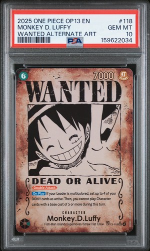 Psa monkey luffy wanted - psa,