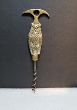 Antique Brass Corkscrew With
