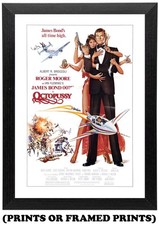 Roger Moore - James Bond -  Octopussy Movie (Picture Print / Framed Poster) #047
