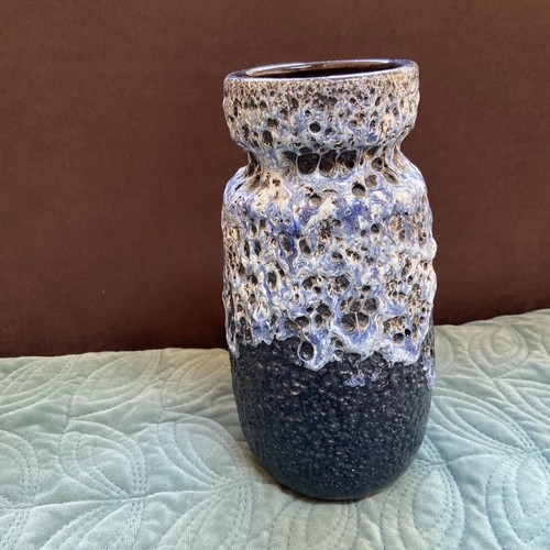 West german pottery lava vase - german,