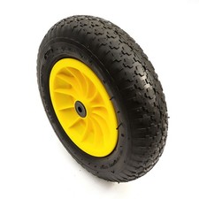 3.50-8 Wheel & Tyre 14" 4 Ply Inflated Yellow & Black Boat Marine Launching Cart