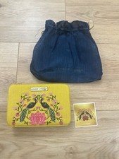 Lakme Special Limited Edition Clitch Purse With Dust Bag Peacock Lotus Embroider