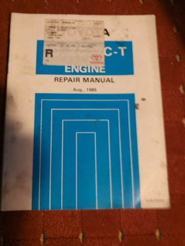 Toyota workshop manual 2c - workshop,
