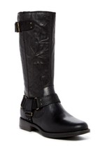 UGG® AUSTRALIA DAMIEN BLACK LEATHER BIKER BOOTS UK 5.5 EUR 38 USA 7 RRP £225