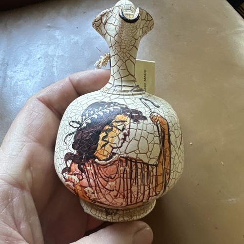 Handmade greek vase - jug, 4.5”