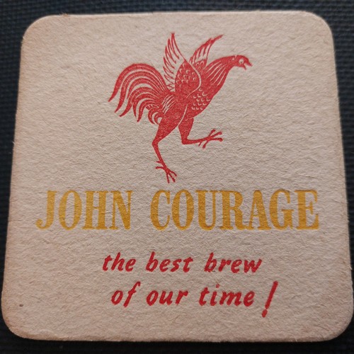 Courage beer mat - beer, no