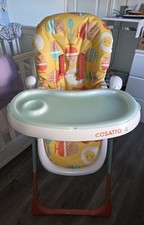 Cosatto High Chair For Babies Egg Pattern Adjustable Size