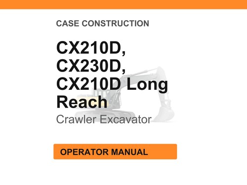Case cx210d cx230d - cx210d,,