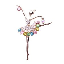 Ballerina Dancing Girl Brooch